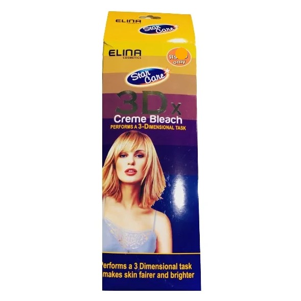 Elina Cosmetics 3DX Creme Bleach – Sachet (Pack of 36)