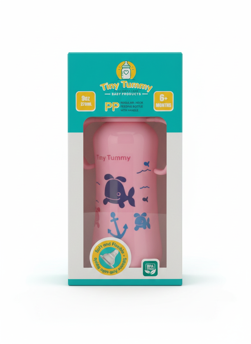 Tiny Tummy PP Feeding Bottle – 270ml (9oz)