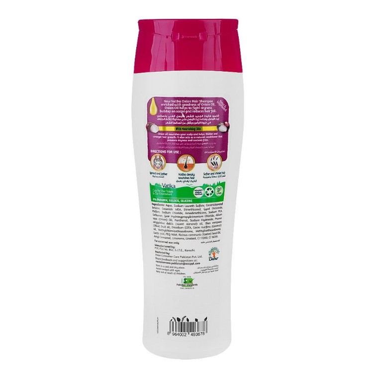 Dabur Vatika Onion Hair Fall Control Shampoo – 370ml