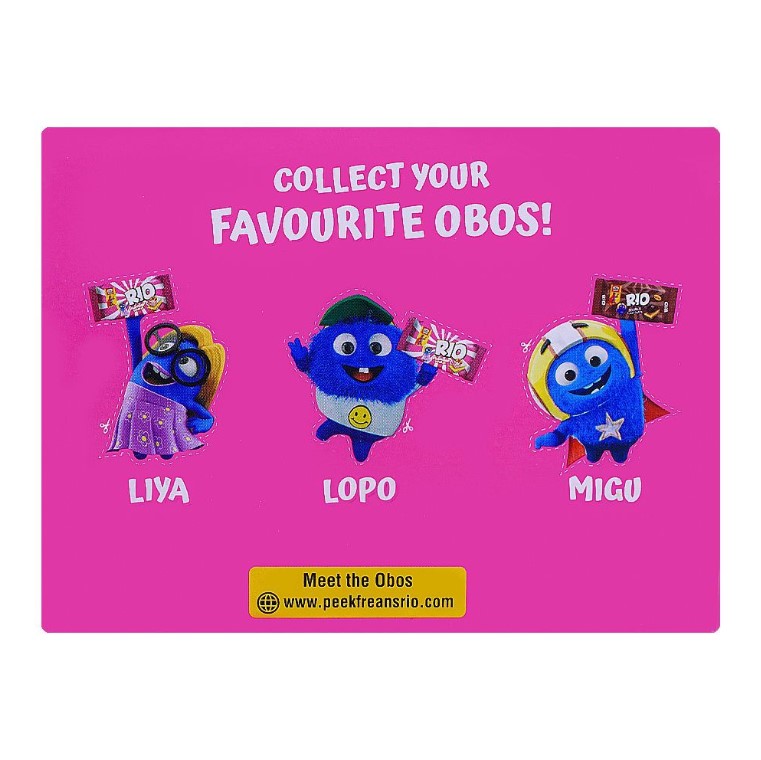 Peek Freans Rio Strawberry Vanilla, 8-Half Roll Pack