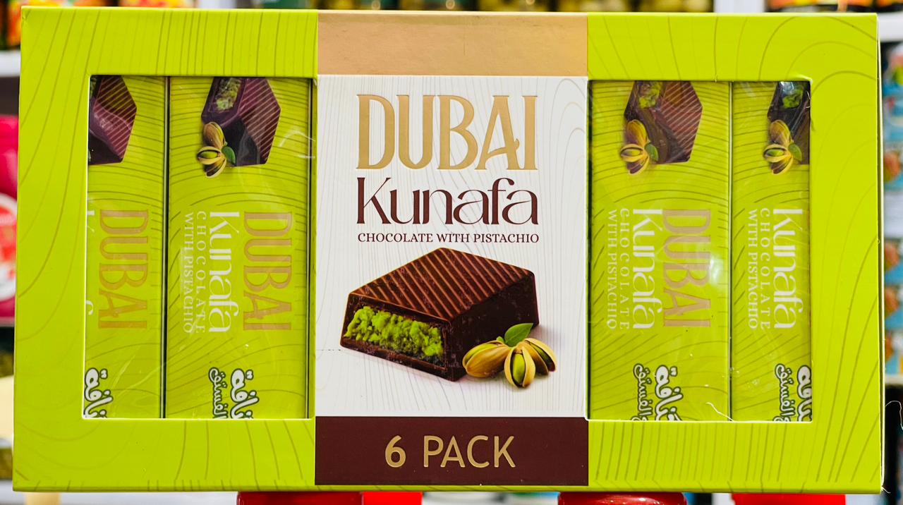 Dubai Kunafa Chocolate with Pistachio – 1 Pack
