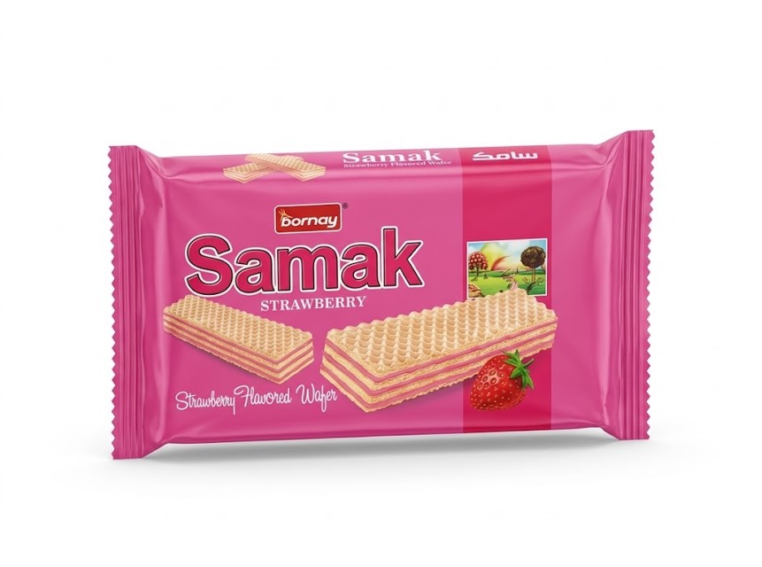 Samak Strawberry Wafer – Rs.100 Pack