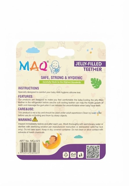 MAQ Jelly-Filled Baby Teether – Assorted Animal Designs