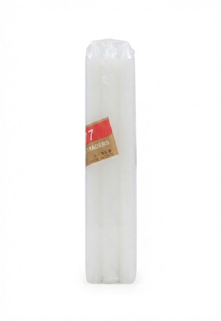 777 Noor Traders White Candles – Pack of 8 Pcs