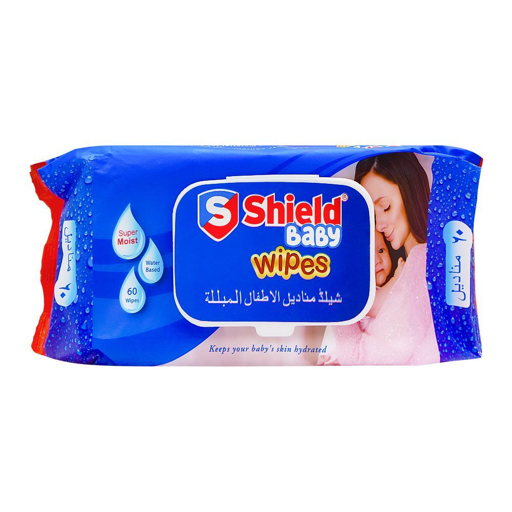 Shield Baby Wipes 60 Pcs