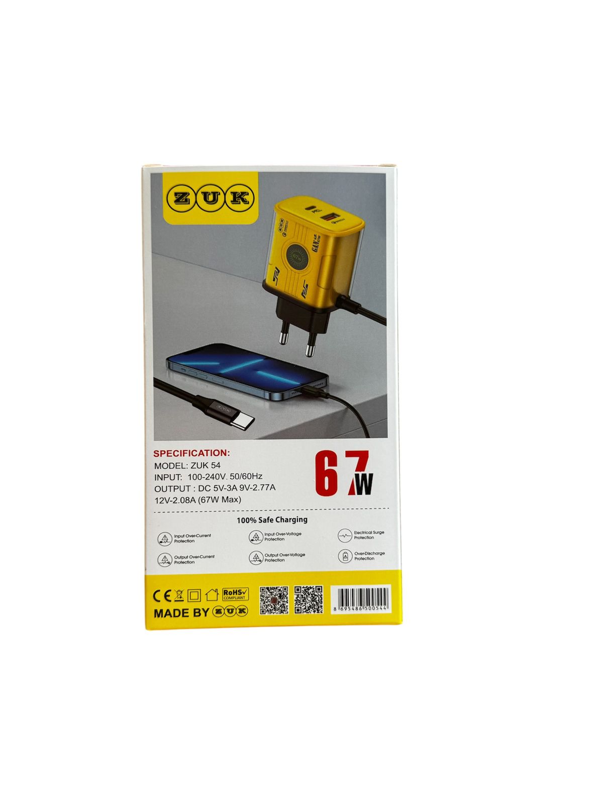 ZUK Quick Charger – 67W Type-C