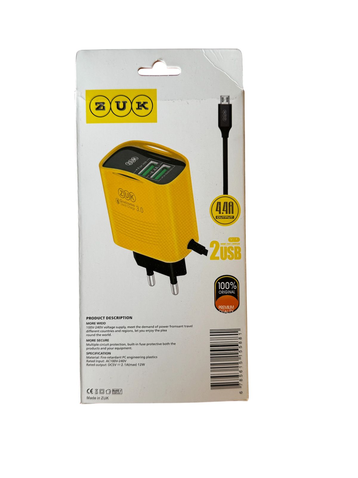 ZUK-23 Light Change Fast Charger (4.4A)