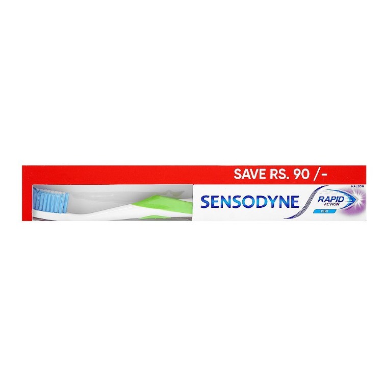 Sensodyne Rapid Action Toothpaste – 100g + Brush